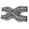 3 Inch, Pressed, Polished X-Pipe (08B-312)