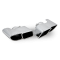 Porsche 911 997.1 Carrera Chrome Finish Exhaust Tailpipes