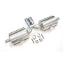 Porsche 986 Boxster Cat Back Exhaust with Chrome Tailpipes