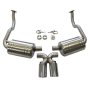 Porsche 987.1 Boxster & Cayman Cat Back Exhaust with Stainless Tailpipes