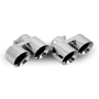 Porsche 911 997.1 Turbo Round Exhaust Tailpipes