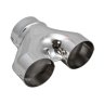 Y Piece 63mm In x 2 57mm Out