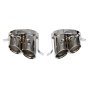 Audi R8 V8 Stainless Steel Twin Exhaust Tailpipes
