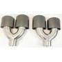 Leggera 4 x 3 Inch Carbon Fibre Twin (Pair)