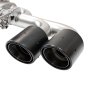 Nissan GTR 3.5" Turbo Back Valved Exhaust with 5 Inch Carbon Tailpipes