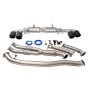 Nissan GTR 3.5" Turbo Back Valved Exhaust with 5 Inch Carbon Tailpipes