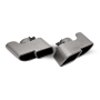 Porsche 911 997.1 Turbo Brushed Twin Exhaust Tailpipes