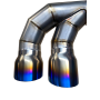 Porsche 911 991.1 Turbo Titanium Valved Exhaust Burnt Tailpipes