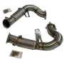 Porsche Macan 3.0/3.6T Decat Exhaust Downpipes With Thermal Heat Shield