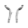 Ferrari 488 Decat Exhaust Downpipes with Thermal Insulation