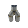 2.25 " Y-Piece, x1 57MM in, x2 (Twin) 57MM Out