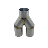 2.25 " Y-Piece, x1 57MM in, x2 (Twin) 57MM Out