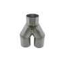 2.5 " Y-Piece, x1 63MM in, x2 (Twin) 63MM Out