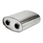 8 x 5 Oval, 16" Length, 2" Bore, Twin to Twin