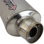 Matt S/Steel Exhaust Silencer 51mm