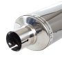 Black Chrome Exhaust Silencer (Right Hand) 200mm 51mm