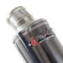 Black Chrome Exhaust Silencer (Right Hand) 200mm 51mm