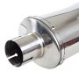 Polished Exhaust Silencer 250mm 51mm