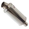 Polished Exhaust Silencer 250mm 51mm