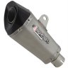 Titanium Look Hexagonal Exhaust Silencer 51mm